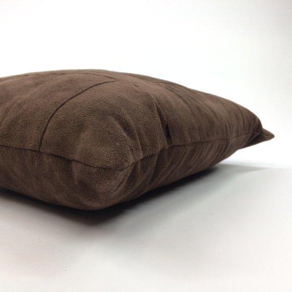 Cross Hatch Leather Couch Cushion - Picture 2 of 4